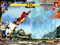 une photo d'Ã©cran de The King of Fighters 95 sur Sega Saturn